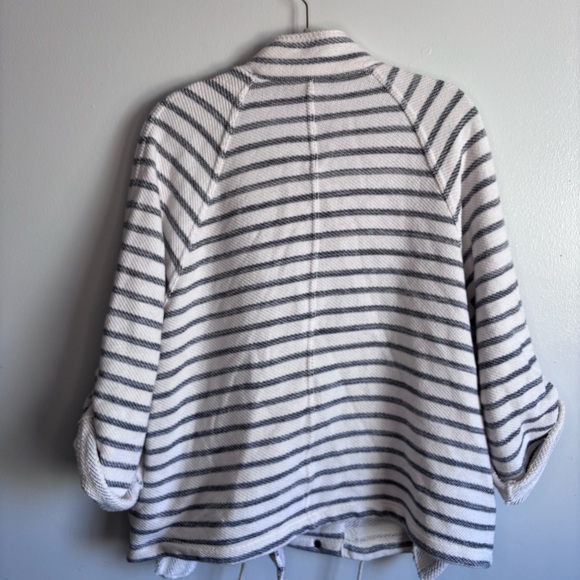 Anthropologie Dolan Left Coast nautical striped knit sweater jacket size Large - Picture 6 of 11